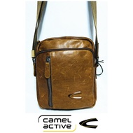 Camel Active Premium High Quality Leather Travel Shopping Sling Bag Cross Body Bags Beg Kulit Lelaki Camel Brown