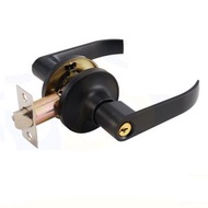 ALOK - 845DB房門鎖執手門鎖適合門厚25-45mm衛生間廁所門鎖帶鎖匙三杆鎖 - 黑色