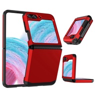 เคสเกราะหรูหราของ HOCE สำหรับ Samsung Galaxy Z Flip 4 5 6 Z Flip 3บานพับป้องกันทุกส่วนของเคสโทรศัพท์