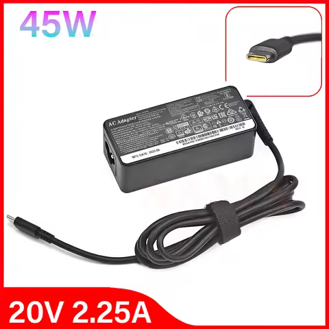 20V 2.25A 45W Type USB C Laptop AC Adapter Power Supply ​Charger For Lenovo C330 S330 C340 S340 100E