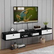 tv console cabinet Wall-Mounted TV Cabinet Background Wall Bedroom Modern Simple Set-Top Box Storage tv cabinet K9IK