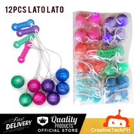 12pcs lato lato size 4cm big ball / wholesale lato 4cm / 12pcs per pack assorted color / fidget toy