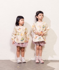 PiyoPiyo 黃色小鴨 防水抗髒污長袖圍兜飯兜畫畫衣