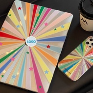 Shesell macbook(Glitter) Rainbow Stars Air13/15 A3240 Pro13 M3 Case For macbook Clear A2681