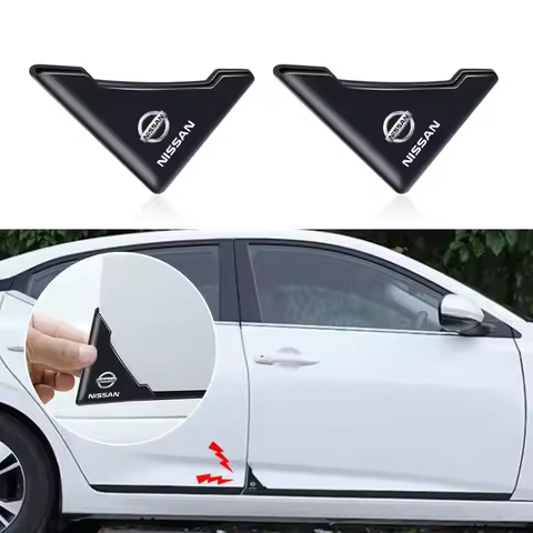 2PCS Car Door Corner Cover Bumper Protector Anti-Scratch Sticke For Nissan Rogue Pulsar Qashqai X-TR