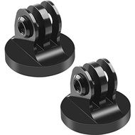 2 Pack Aluminum Tripod Mount Adapter for GoPro Hero 9 Fusion, 8 7, 6, 5, 4, 3+DJI OSMO Action/Insta360 ONE X/ONE R/RS Camera