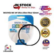 🔥READY STOCK🔥 JJC A+ F-MCUV52 MC UV Ultra Slim Filter 52mm for Camera Lens (Japan AGC Glass)