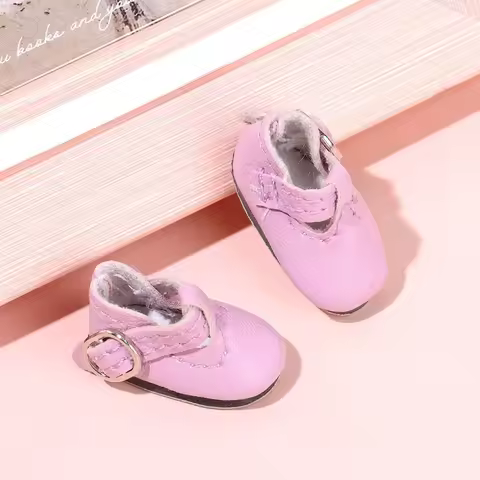 1 Pair Gift Fit 1/6 Scale PU Leather Shoes Dolls Accessories Play House Change Clothes Game