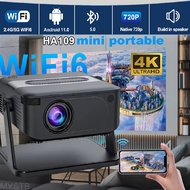 1080P   4K Smart Projector, Mobile Projector, HD Projector, Bluetooth Projector, Wireless Projector,