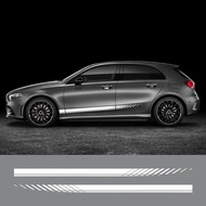 2PCS Car Door Side Stickers Auto Accessories For Mercedes Benz G63 ML G350d G500 GLA GLA43 GLB GLC G
