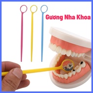 Dental Mirror for Oral Hygiene_Handheld Dental Mirror with Small, Safe Plastic Handle, Dental Glass_