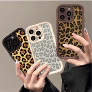 Classic White Gold Leopard Pattern Phone Case For Samsung Galaxy A06 A05S A05 A32 A04E A52 J7 Core A