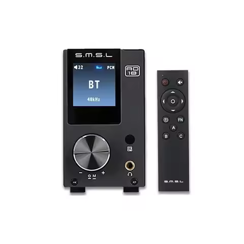 SMSL AD18 HIFI Audio Stereo Amp Supports Bluetooth4.2 Apt-X DSP DAC 80W*2 Class D Integrated Full Di