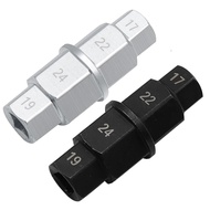 Universal Motorcycles Hex Axle Wheel Removal Spindle Tool 17 19 22 24mm 3/8 Inch Multifunction 4-In-