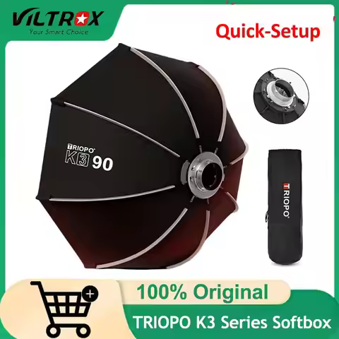 Triopo K3 Series Octagon Softbox Quick-Setup Bowens Mount for Sokani X100 X60 Mini Aputure 300c 200x