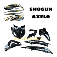 SUZUKI SHOGUN AXELO BODY COVER SET WITH STICKER BLACK ORIGINAL 100%