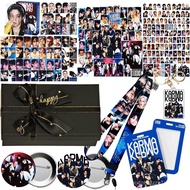 Set Kotak Hadiah Album Stray Kids KARMA, Termasuk 55PCS Kad Foto KARMA, Pek Pelekat Album 100PCS, 1 