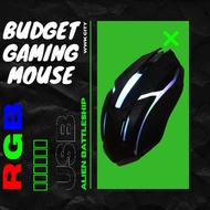 USB Wired Budget RGB Gaming Mouse PC Computer Desktop and Laptop Breathing light