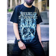 NTS​ 222 A7X Avenged Sevenfold T-Shirt Silk Screen Band Pattern Thick And Soft Cotton Fabric Does No