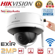 Hikvision Wifi Camera 2 MP Outdoor Waterproof Camera Two-way Audio Fixed Dome Network IP Camera