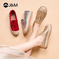 Joy&Mario Sequin Flat Mesh Women's Shoes