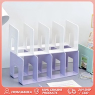 Desk Bookshelf Desk Organizer Books 4 Grid Bookends Stand Bookshelf Desktop Decor