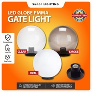Outdoor Globe Light/Gate Light For Pole Globe Gate light Opal Clear Smoke