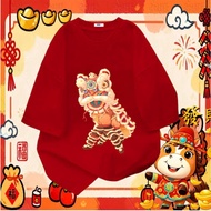 Baju Happy New Year 2026 CNY Year of Horse New Year Family Shirt Short Sleeve #29 ready to ship