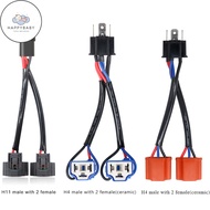 HB 1pcs H4 male to H4 female Ceramic,H11 male to H11 female Car Truck Headlight Extension Connector 