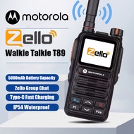 Motorola T89 Zello Walkie Talkie  4G WIFI 5000KM | 5000mAh capacity GPS IP54 waterproof radio for Te