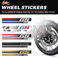 Front Rear Motorcycle Wheel Sticker Rim Decal Fit for R1200GS R 1200 GS ADV 2006-2018 R1250GS R 1250