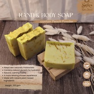 Sairesa Hand & Body Soap - Peach Powder | Natural Handmade Soap