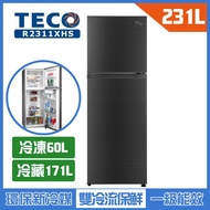 【東元 TECO】231L 一級節能變頻兩門冰箱R2311XHS(爵士灰)(含拆箱定位+舊機回收)