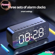 FOREVER LED Digital Alarm Clock, LED Display Temperature Display Temperature Display Clock, Gift FM 