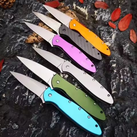 10 Styles of 1660 Pocket Folding Knives 8Cr13MoV Blade 420 Steel Handle Outdoor Fishing Camping Hunt