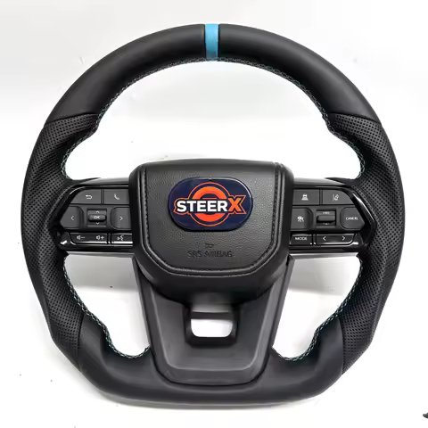 In stock Full Leather Steering Wheel‌ for Toyota LC300 Camry Corolla Fortuner Hiace Supra GR Mark X 