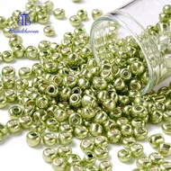 1pound 6/0 Glass Seed Beads Metallic Colours style Round Dark Khaki 6/0 4mm Hole: 1.5mm 4500pcs/poun