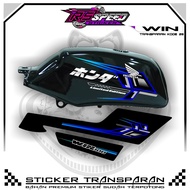 WIN Striping Variations of TRANSPARENT WIN Stickers CODE F.28 PREMIUM MATERIAL