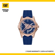 Caterpillar Newport AM-191-26-629 Blue Rose Gold Silicone Analog Watch | 3 Hand Movement | 44MM | 2Y