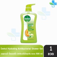 Dettol Hydrating เดทตอล เจลอาบน้ำ ไฮเดรทติ้ง 500 มล. [1 ขวด สีเขียวอ่อน] ครีมอาบน้ำ สบู่เหลวอาบน้ำ แอนตี้แบคทีเรีย 1001