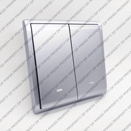 SCHNEIDER PIENO SWITCH 2 GANG 1 WAY 16A E8232L1F_LS_G3