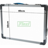 30x40cm Double Sided Foldable Magnetic Whiteboard w/Acc - 4 x X2201 markers and a ER402M Eraser