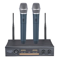B10P BNK Professional Microphone System UHF with 2 Wireless Microphone WITH PLASTIC CASING (NIG)