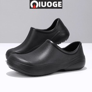 Chef Shoes Anti-Slip Waterproof Oil-Proof Wear-Resistant Rear Kitchen Work Factory Dedicated Black M