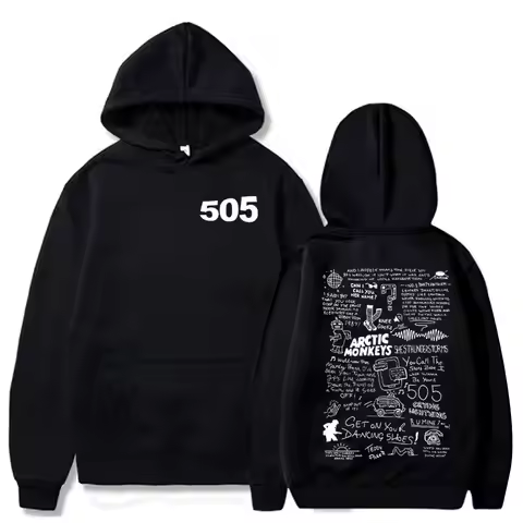 505 Hoodie Arctic Monkeys Music Merch Gift for Fan Pullover Tops Streetwear Unisex