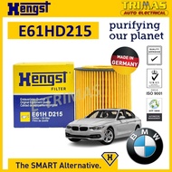 HENGST Oil Filter BMW 3 F30 F31 F34 F80 Engine N20 N26 N55 S55 2011-2018 Penapis Minyak Enjin E61H D