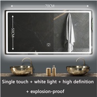 Smart Bathroom Mirror Home Wall Mounted Bathroom Mirror Wall Mounted Bathroom Mirror with Light Touc