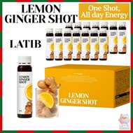 [Made in Korea] LATIB Lemon Ginger Shot 25ml 7 / 14 shots | Cold Pressed Lemon Ginger Shot Caffeine 