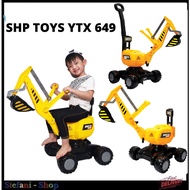 YTX 649 - Truk Beko Dorong Bisa Putar 360 Mainan Mobil Anak Murah - Produk Shp Toys - mobil mobilan anak bisa di naikin