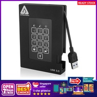[sgstock] Apricorn Aegis Padlock Fortress FIPS 140-2 Level 2 Validated 256-bit Encrypted USB 3.0 Har